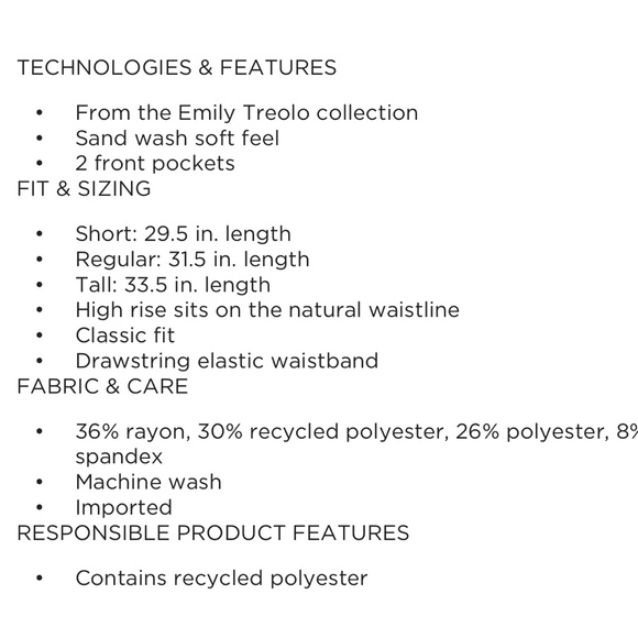 NWT Women's FLX High-Rise Solace Straight Leg Sand Wash Pants SIZE SMALL LONG - Picture 6 of 14